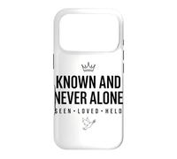 Known And Never Alone SEEN LOVED HELD Bold Crown Dove Case for iPhone 17 Pro