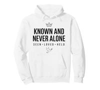 Known And Never Alone SEEN LOVED HELD Bold Crown Dove Pullover Hoodie