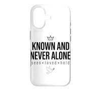 Known And Never Alone Seen Loved Held Crown Dove Case for iPhone 17