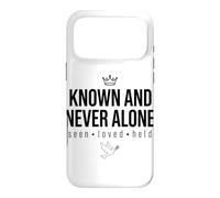 Known And Never Alone Seen Loved Held Crown Dove Case for iPhone 17 Pro Max
