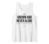 Known and Never Alone Seen Loved Held Crown Dove Tank Top