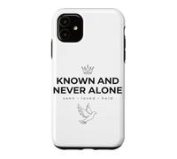 Known And Never Alone Seen Loved Held Line Art Dove Case for iPhone 11