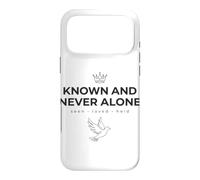 Known And Never Alone Seen Loved Held Line Art Dove Case for iPhone 17 Pro Max