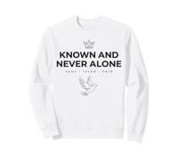 Known And Never Alone Seen Loved Held Line Art Dove Sweatshirt