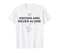 Known and Never Alone Seen Loved Held Line Art Dove T-Shirt