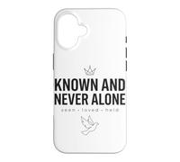 Known And Never Alone Seen Loved Held Tonal Dark Faith Case for iPhone 16