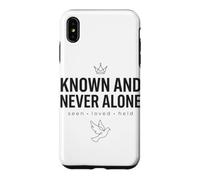 Known And Never Alone Seen Loved Held Tonal Dark Faith Case for iPhone XS Max