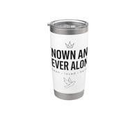 Known and Never Alone Seen Loved Held Tonal Dark Faith Stainless Steel Insulated Tumbler