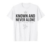 Known and Never Alone Seen Loved Held Tonal Dark Faith T-Shirt