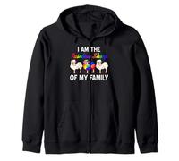 Known as the Rainbow Sheep in This Colorful Crew Zip Hoodie
