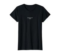 Known By God Minimalist Christian Value Graphic T-Shirt, Women, Black, S