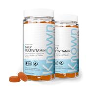 Known Daily Multivitamin Gummies - Blood Orange Flavour - Vegan Gummy Supplement - Vitamin A, C, D, E, B6, Biotin, Zinc, Iodine - Immune Health, Energy, Wellbeing (2 Month Supply)
