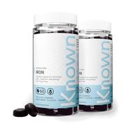 Known Delicious Iron Gummies - 7mg Iron for Energy & Immune Support - Natural Mixed Berry Flavour - 60 Vegan Gummies, 2 Months Supply