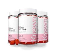 Known Delicious Marine Collagen Gummies - 500mg Collagen, Vitamin A, C - Skin Support - Natural Pomegranate Flavour - 60 Gummies, 6 Months Supply