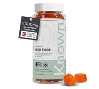 Known High Fibre Gummies - Natural Orange - 1 Month Supply - 3rd Party Tested - Vegan - 4500mg Chicory Root Inulin, Prebiotic Soluble Fibre, Gut Health, Digestive Wellness & Regularity Support