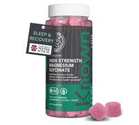 Known High Strength 1440mg Magnesium Glycinate Gummies - Strawberry Flavour - 140mg Magnesium - Sugar-Free Vegan Gummy Supplement - Sleep, Relaxation & Muscle Support - 1 Month Supply - Adults & Kids