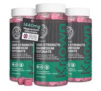 Known High Strength 1440mg Magnesium Glycinate Gummies - Strawberry Flavour - 140mg Magnesium - Sugar-Free Vegan Gummy Supplement - Sleep, Relaxation & Muscle Support - 3 Month Supply - Adults & Kids