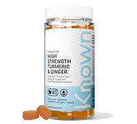 Known High Strength 2000mg Turmeric & Ginger Gummies - Orange Flavour - with Vitamin C & Black Pepper - Vegan Gummy Supplement - Joint, Muscle & Immune Support - 1 Month Supply - for Men & Women