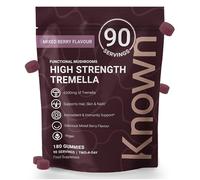 Known High-Strength Tremella Gummies - 4000mg Tremella Mushroom, Vitamin C & Zinc - Skin & Immune Support - Natural Mixed Berry Flavour - 3 Month Supply