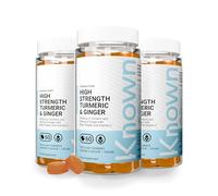 Known High-Strength Turmeric & Ginger Gummies - 2000mg Turmeric, Ginger, Vitamin C & Black Pepper - Natural Orange Flavour - 180 Gummies, 90-Day Supply