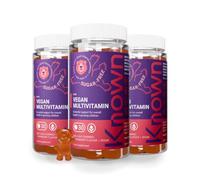 Known Kids Multivitamin Complex Gummies - 3 Months Supply - Strawberry | Sugar-Free - Vitamin C, B6 - Immune Support & Daily Vitality - 30 Vegan Gummies
