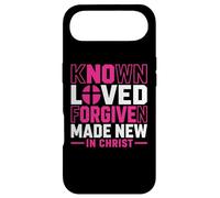 Known Loved Forgiven Made New in Christ Faith Cross Quote Case for iPhone Air