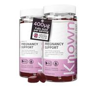 Known Pregnancy Support Gummies 400mcg Folic Acid - 2 Month - Raspberry