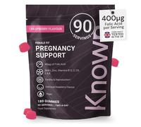Known Pregnancy Support Multivitamin Gummies - 3 Month Supply - Raspberry