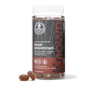 Known Tasty Brain Mushrooms Gummies - 1 Month Supply - Orange Flavour | Lion's Mane, Cordyceps, B Vitamins for Energy - Brain Health Support - 60 Vegan Gummies