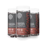 Known Tasty Cordyceps Gummies - 400mg Cordyceps Mushroom - Vitamin B12, C - Energy Support - Natural Apple Flavour - 60 Vegan Gummies, 3 Month Supply