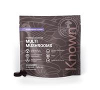 Known Tasty Multi Mushrooms Gummies - Lion’s Mane, Cordyceps - Immunity & Energy - Natural Blackcurrant Flavour - 30 Vegan Gummies, 15 Day Supply