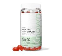 Known Tasty Pre+Pro Gut Support Gummies - 3 Billion CFU Bacillus Coagulans & - Natural Pineapple & Orange Flavour - 60 Vegan Gummies, 1 Month Supply