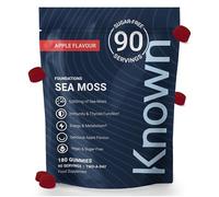 Known Tasty Sea Moss Gummies 5000mg - 180 Vegan Gummies 3 Month - Apple