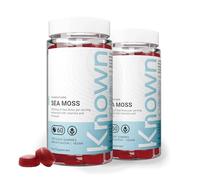 Known Tasty Sea Moss Gummies - 5000mg Sea Moss, Vitamin C, Iodine - Supports Immunity - Natural Apple Flavour - 60 Vegan Gummies, 2 Months Supply