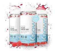 Known Tasty Vegan Omega 3 6 9 Gummies 400mg - 3 Months Supply - Peach | Organic Flaxseed Oil - Supports Heart & Brain Health - 60 Gummies
