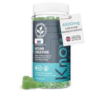Known Vegan Creatine Gummies - 4500mg Creatine Monohydrate - Sour Apple Flavour - 60 Gummies 15 Days Supply - Third-Party Tested - Vegan Friendly
