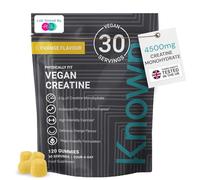 Known Vegan Creatine Gummies Value Pouch - 4500mg Creatine Monohydrate - Orange Flavour - 120 Gummies 30 Days Supply - Third-Party Tested