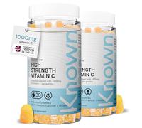 Known Vitamin C Gummies 1000mg - 2 Months Supply - Zesty Orange Flavour | High-Strength Formula for Collagen & Energy - 60 Vegan Gummies - Antioxidant Support