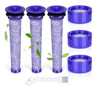 KNOWOM Filter Replacement for Dyson V7 V8 SV10 Animal Absolute Motorhead Cordless Vacuum Cleaner, v7 v8 hepa Filters Replace pre-Filter Parts# # DY-96566101 & DY-96747801