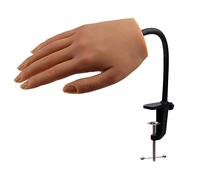 KnowU Practice Hand for Acrylic Nails Silicone, Nail Practice Hand for Manicure, Nail Hand Practice Model for Beginners and Professionals,3# Right