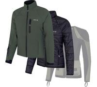 Knox Dual Pro 3in1, textile jacket women S Dark Green