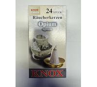 KNOX Incense Cones - Scent: Opium - Quantity: 24 Pieces - Burning Time: Approx. 10-15 Minutes - Made in Germany