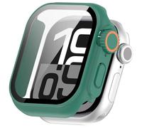 KNOXS Case Compatible with Apple Watch S10 Case with Screen Protector, 2 in 1 Hard PC Shockproof Scratch Proof Case Cover HD Light Protector for Watch (Green)