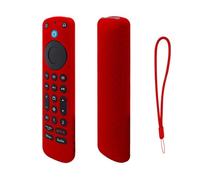 KNOXS Silicone Remote Case Compatible with Amazon LG MR25GA, [Anti Slip, Shockproof, Dustproof] Case Compatible with Amazon Fire TV Smart TVs (Red)