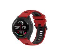 KNOXS Watch Strap Compatible with Amazfit Active 3 Premium Smart Watch, Replacement Soft Silicone Adjustable Quick Release Wristband Sports Waterproof Easy to Clean Band (Red)