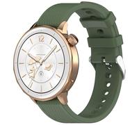 KNOXS Watch Strap Compatible with OPPO Watch X3 Mini Smart Watch, Replacement Soft Silicone Adjustable Quick Release Wristband Sports Waterproof Easy to Clean Band (Green)