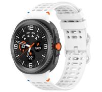 KNOXS Watch Strap Compatible with Samsung Watch 8 Classic Smart Watch, Replacement Soft Silicone Adjustable Quick Release Wristband Sports Waterproof Easy to Clean Band (White)