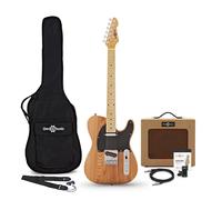 Knoxville Electric Guitar Natural 15W Tweed Amp & Accessory Pack