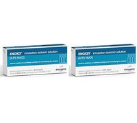 KNOXZY Isotonic Saline Solution 0.9% - Sodium Chloride NaCl - Inhalation Saline Solution - 20 X 2.5 ml Unit Dose Vials (Pack of 2)