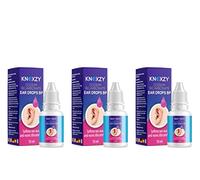 Knoxzy Sodium Bicarbonate Ear Wax Removal Drops 10ml | Pack of 3 | Clinically Tested Ear Drops | Ear Wax Softener for Blocked Ears | Helps Soften Hardened Ear Wax | Easy Dropper Bottle